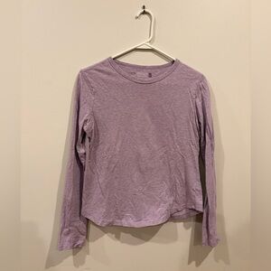 J.Crew Light Purple Heather Long Sleeve Shirt Size M